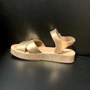 Gold Zara sandals